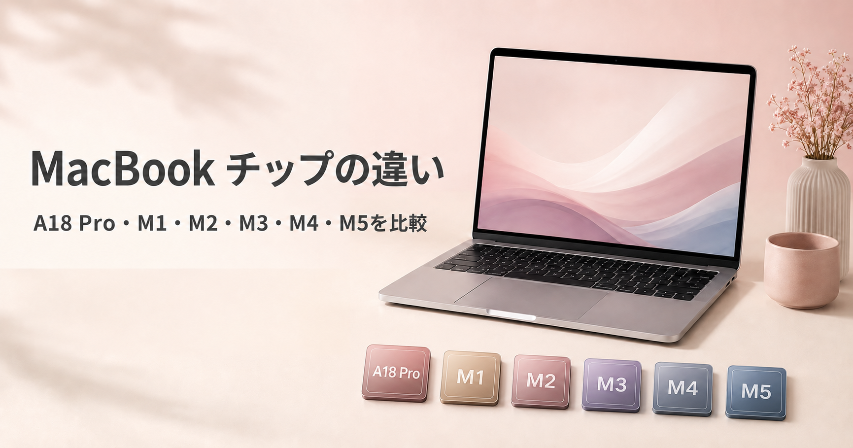 MacBookの無印・Pro・Maxチップが向く用途の違い