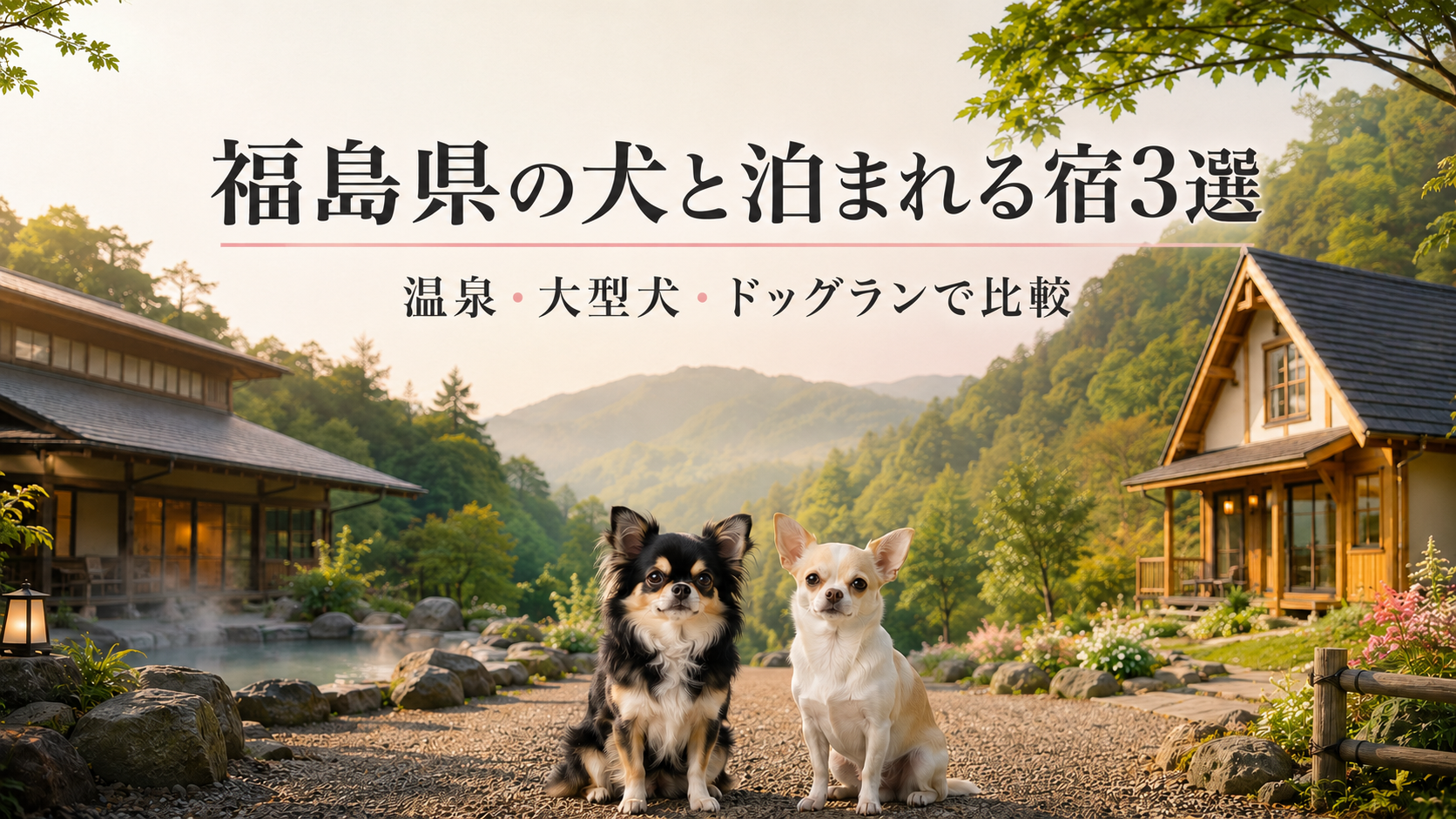福島県の犬と泊まれる宿3選｜温泉・大型犬・ドッグランで比較