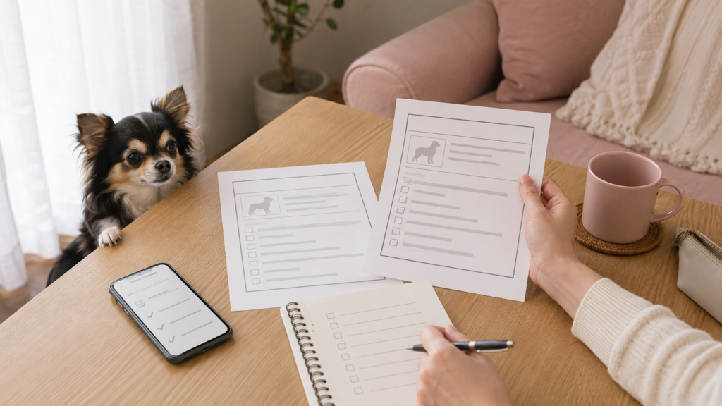 犬と泊まれる温泉宿の予約前に確認する予防接種証明書