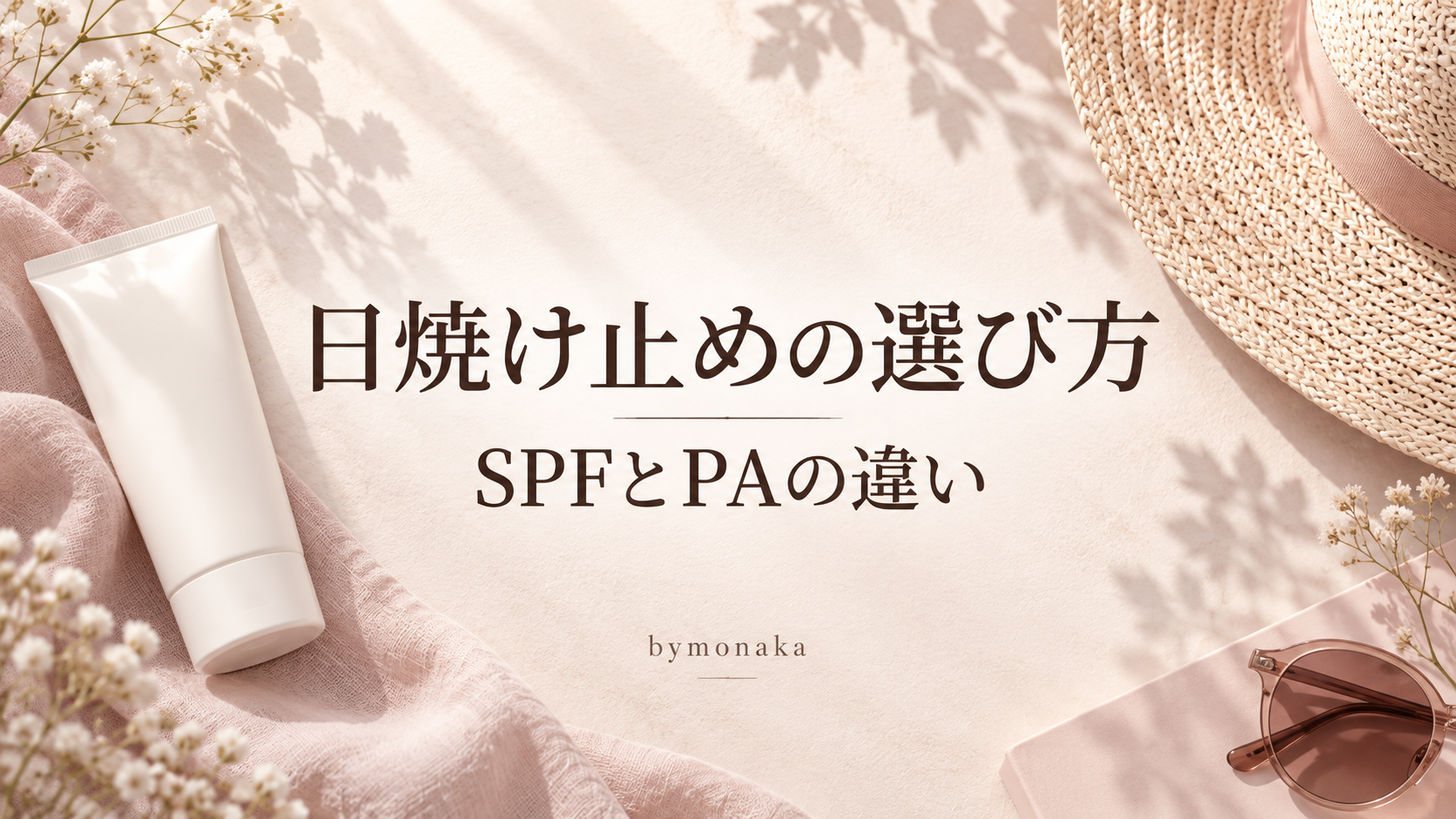 日焼け止めの選び方とSPF・PAの違い