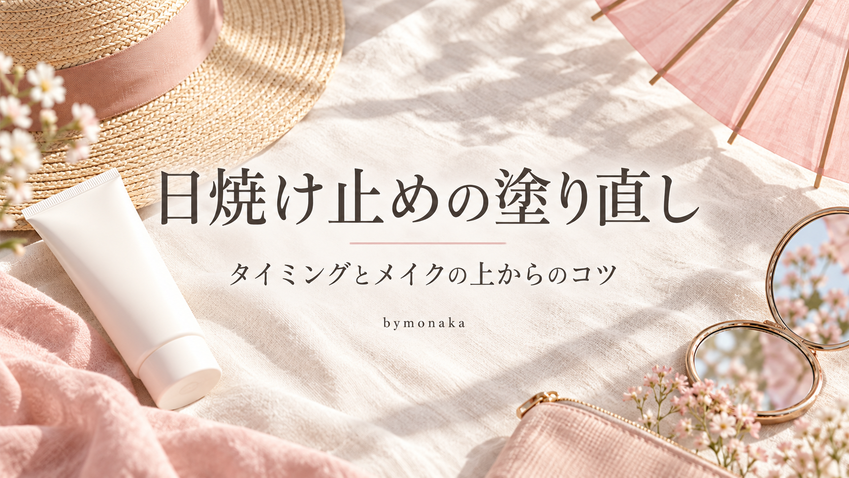 日焼け止めの塗り直しのタイミングとメイクの上からのコツ