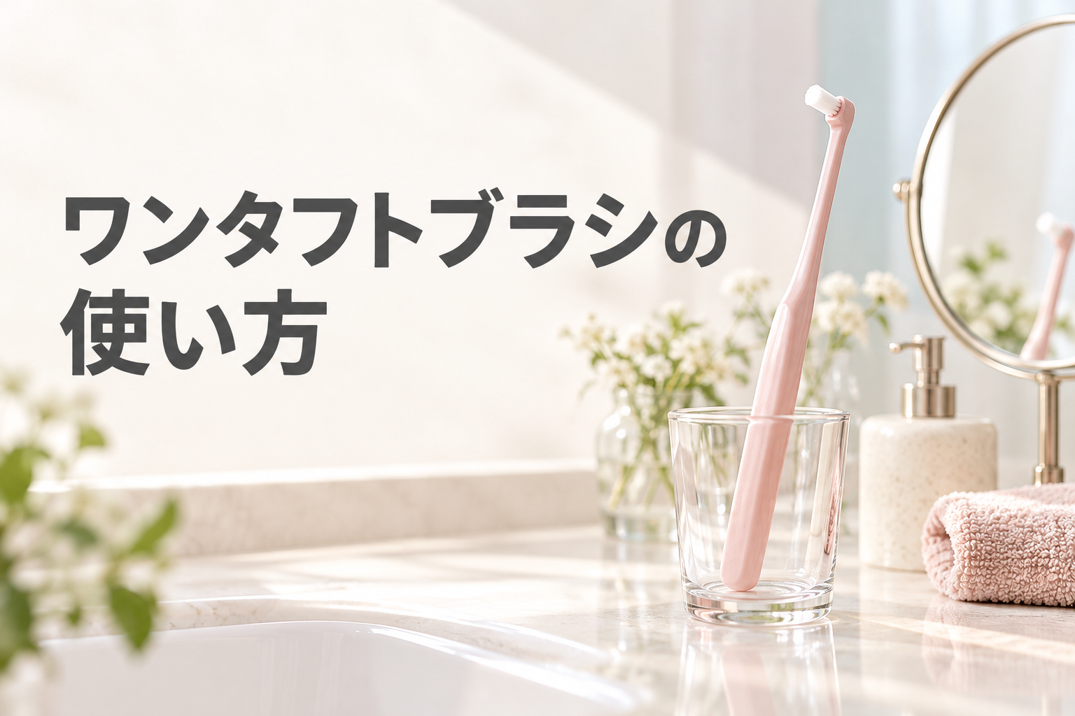 ワンタフトブラシの使い方