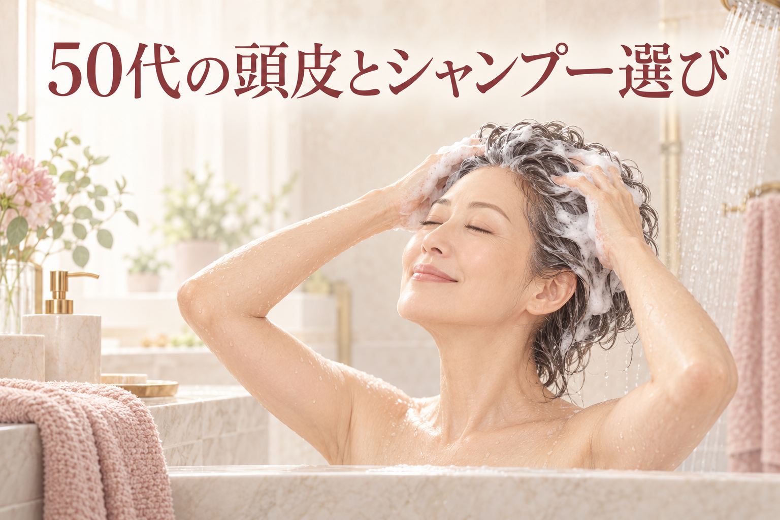 50代の頭皮とシャンプー選び|乾燥・べたつきが気になる日の洗い方