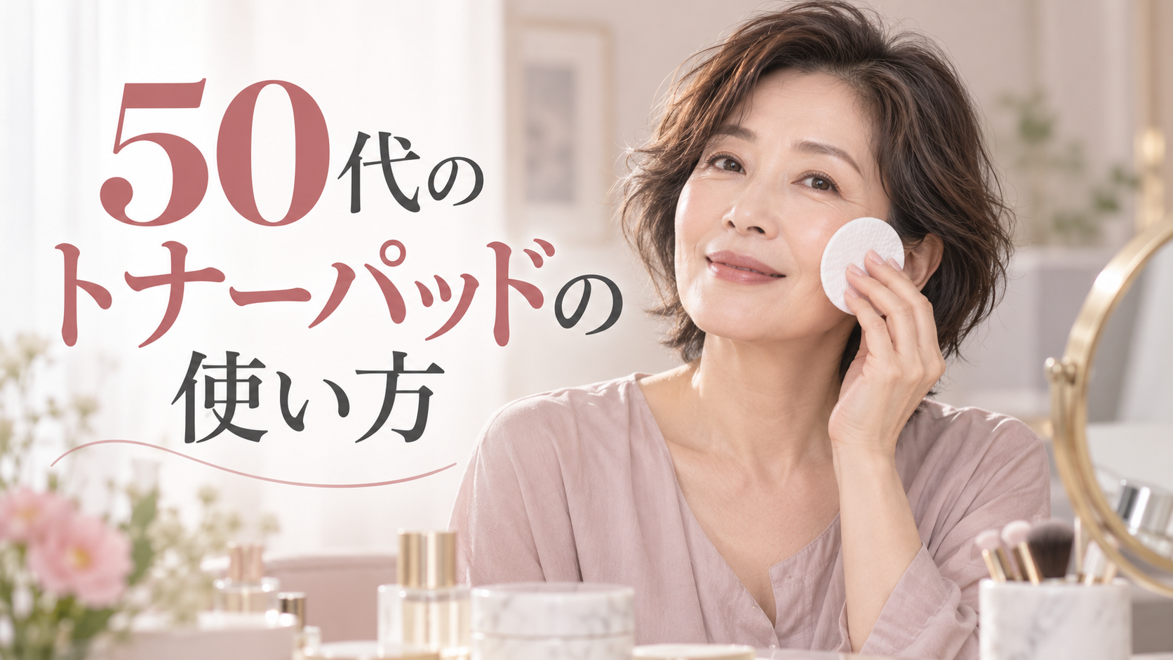 50代のトナーパッドの使い方|拭き取りと部分パックを分けて解説