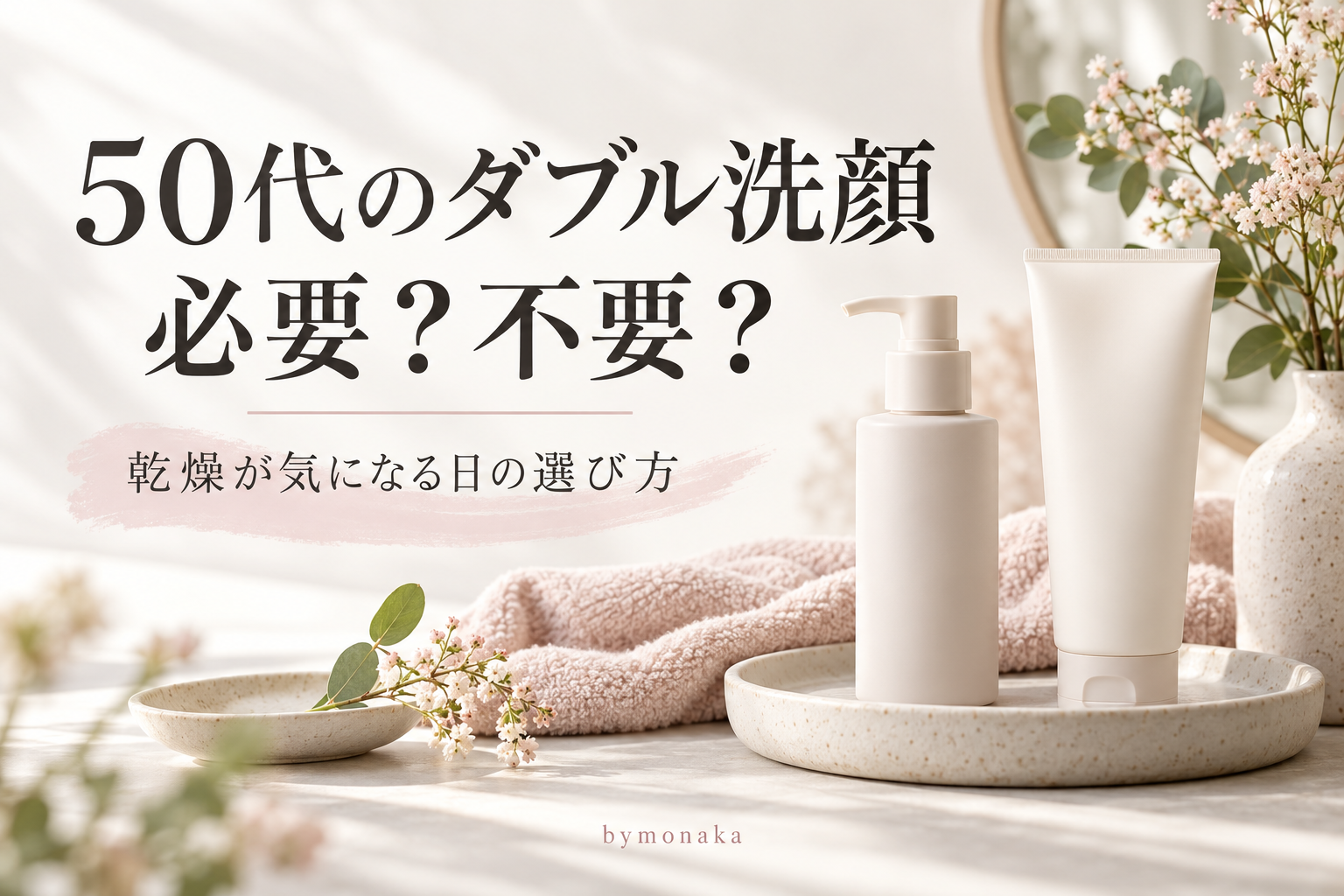 50代のダブル洗顔は必要?乾燥が気になる人の選び方と商品比較